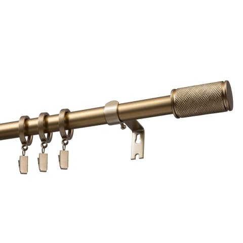 KARNISZ ROZSUWANY POJEDYNCZY FI 19 MM GAMA ZŁOTY 200-300 CM Z KÓŁKAMI KOWALSKI
