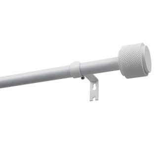 KARNISZ ROZSUWANY POJEDYNCZY FI 19 MM OMEGA BIAŁY 140-220 CM KOWALSKI