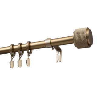 KARNISZ ROZSUWANY POJEDYNCZY FI 19 MM OMEGA ZŁOTY 200-300 CM Z KÓŁKAMI KOWALSKI