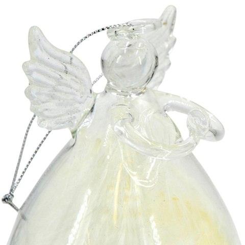 BOMBKA SZKLANA FORMÓWKA ANIOŁ 11CM SASKA GIFT & DECOR