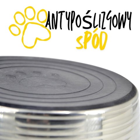 MISKA DLA PSA I KOTA STAL NIERDZEWNA 17CM GUMOWANA PODSTAWA DOGS COLLECTION