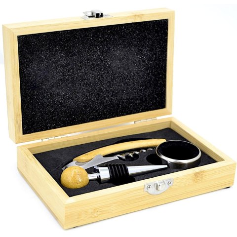 ZESTAW DO WINA Z AKCESORIAMI BAMBUS STAMINA