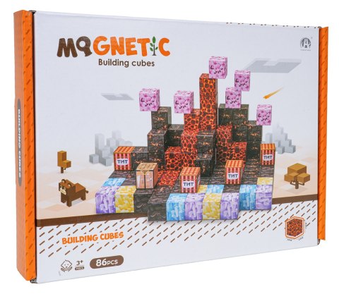 Zestaw Kostek Magnetycznych, Klocki Magnetyczne 86el.