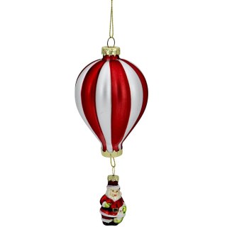 BOMBKA SZKLANA FORMÓWKA BALON Z MIKOŁAJEM SASKA GIFT & DECOR
