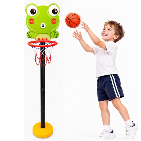 Kosz Do Gry W Koszykówkę Regulowany Żaba Zielona 110cm