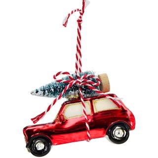 BOMBKA SZKLANA FORMÓWKA SAMOCHÓD SASKA GIFT & DECOR