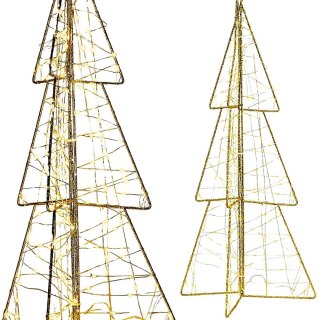 CHOINKA DEKORACYJNA 150LED CHAMPAGNE 60CM LUCA