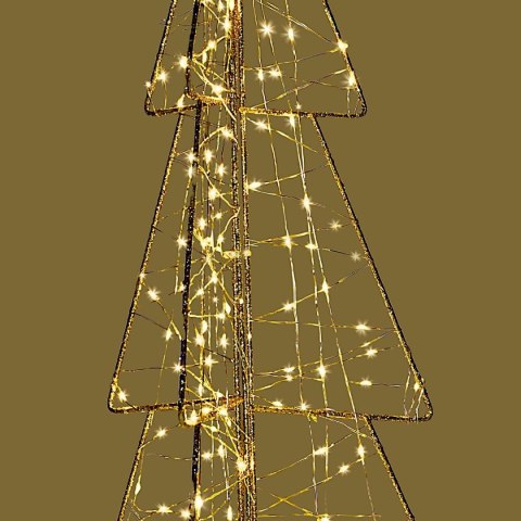 CHOINKA DEKORACYJNA 150LED CHAMPAGNE 60CM LUCA