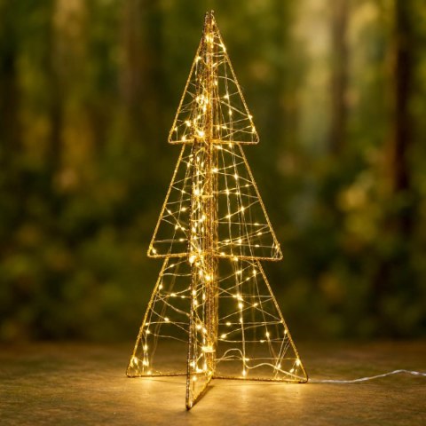 CHOINKA DEKORACYJNA 150LED CHAMPAGNE 60CM LUCA