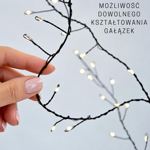 DRZEWKO DEKORACYJNE 150LED 120CM BLACK LUCA