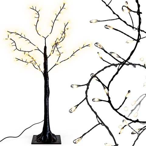 DRZEWKO DEKORACYJNE 240LED 180CM CZARNE LUKA