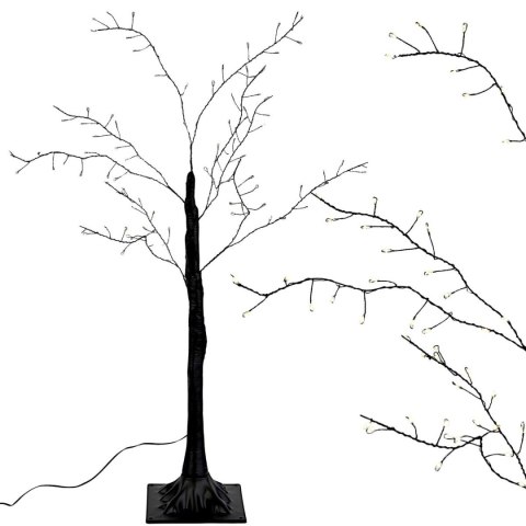DRZEWKO DEKORACYJNE 240LED 180CM CZARNE LUKA