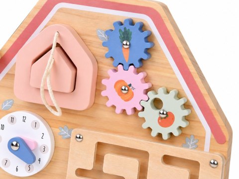Drewniana Tablica Manipulacyjna Farma Domek sensoryczny labirynt ZA6485