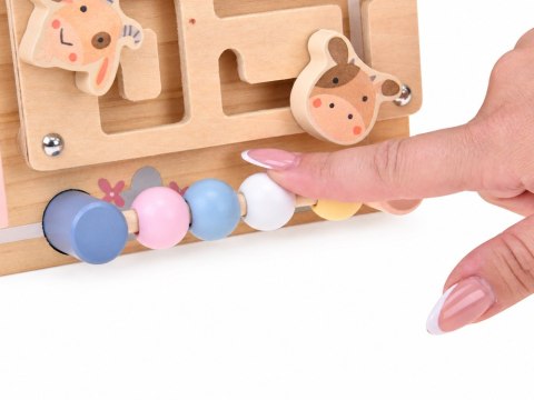 Drewniana Tablica Manipulacyjna Farma Domek sensoryczny labirynt ZA6485