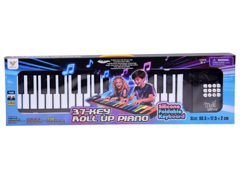 Elektroniczny KEYBOARD rozwijany dla dzieci na macie 37 klawiszy IN0188