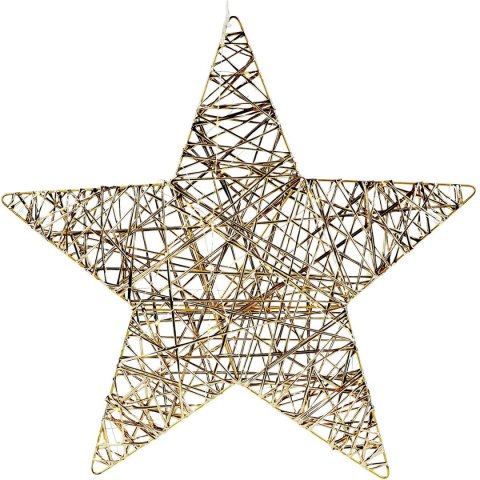 GWIAZDA DEKORACYJNA 40LED CHAMPAGNE 50CM LUCA