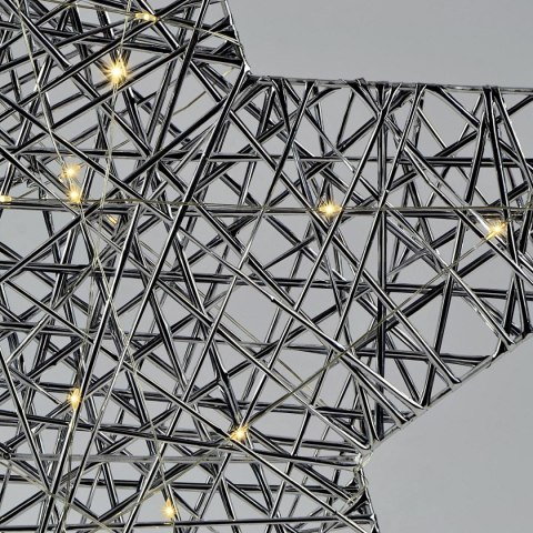 GWIAZDA DEKORACYJNA 40LED SILVER 50CM LUCA