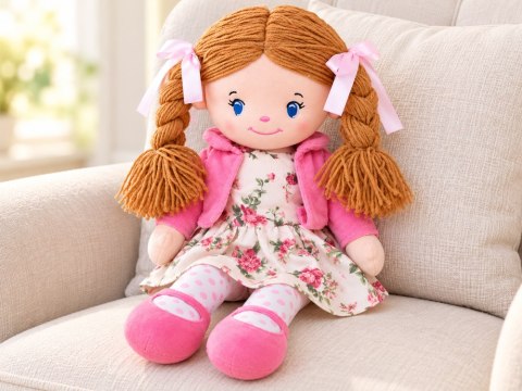 Duża lalka HANIA szmaciana materiałowa szmacianka 40cm