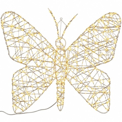 FIGURKA DEKORACYJNA MOTYL 600LED 60CM LUCA CIEPŁY BIAŁY