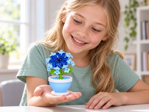 Klocki techniczne Seria: Kwiaty w doniczce mini HIBISKUS 95ele ZA6289 E
