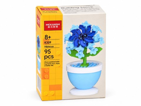 Klocki techniczne Seria: Kwiaty w doniczce mini HIBISKUS 95ele ZA6289 E