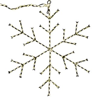 PŁATEK ŚNIEGU DEKORACYJNY WISZĄCY 470LED CIEPŁY BIAŁY