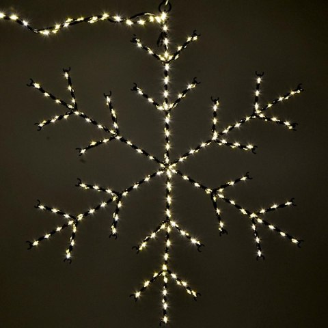 PŁATEK ŚNIEGU DEKORACYJNY WISZĄCY 470LED CIEPŁY BIAŁY
