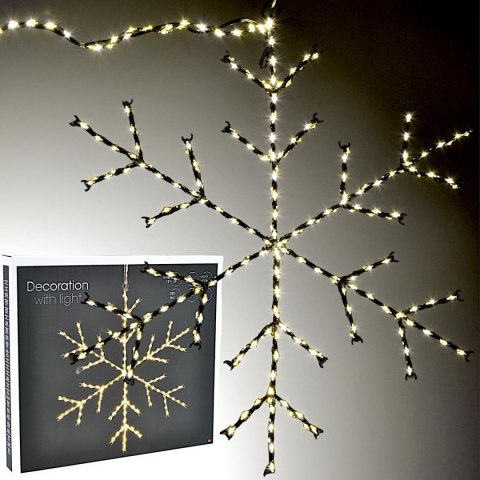 PŁATEK ŚNIEGU DEKORACYJNY WISZĄCY 470LED CIEPŁY BIAŁY