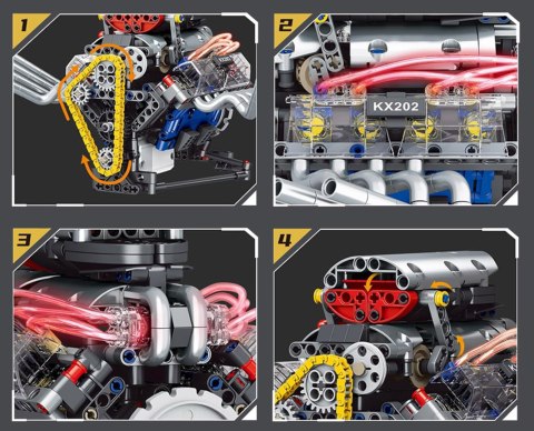 Zestaw Klocków Silnik 665el.