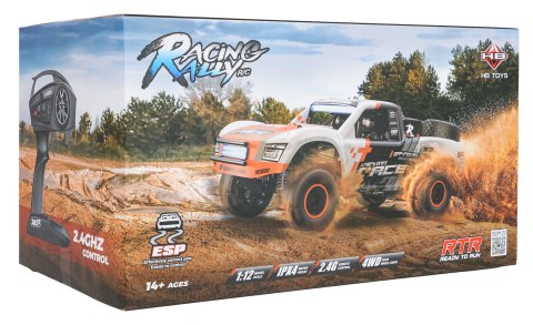 Auto R/C Terenowe RACE 12 1:12 Biało Pomarańczowy