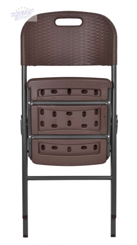 Krzesło cateringowe Rattan - brązowe Krzesło cateringowe Rattan - brązowe