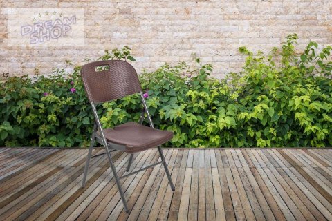 Krzesło cateringowe Rattan - brązowe Krzesło cateringowe Rattan - brązowe