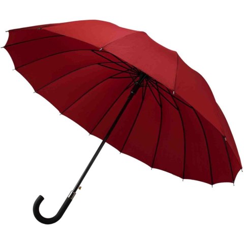 PARASOL DŁUGI PÓŁAUTOMATYCZNY 16 ŻEBER CZERWONY SEMI LINE