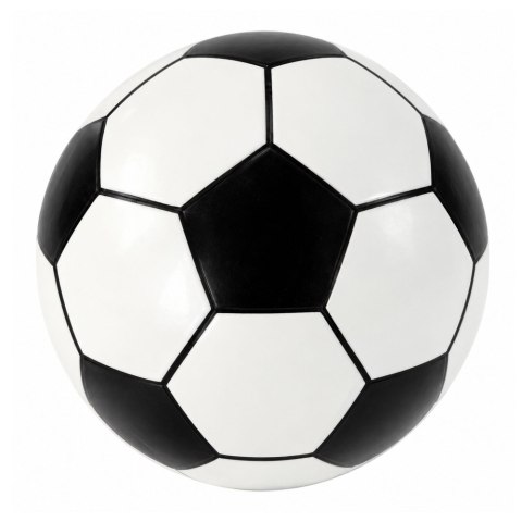 Piłka Biała Czarna Gumowa Duża 23 cm Lekka