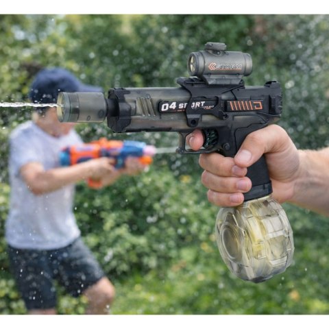 Elektryczny Karabin Pistolet Na Wodę Automatyczny Czarny Zasięg 7-9m 350 ml