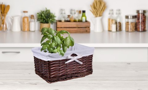 Koszyk wiklinowy 30x20x15 cm brązowy