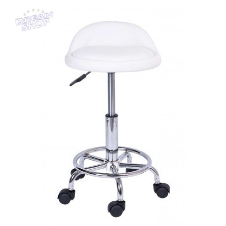 Taboret kosmetyczny KB-Lomo biały Taboret kosmetyczny KB-Lomo biały