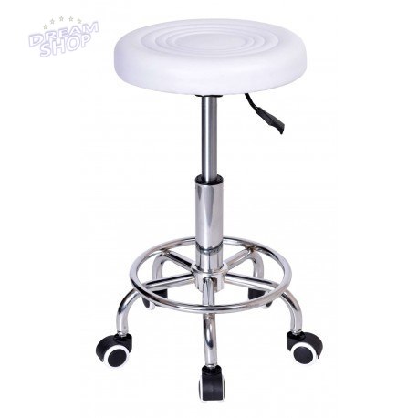 Taboret kosmetyczny KB-Monza biały Taboret kosmetyczny KB-Monza biały