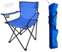 Krzesło wędkarskie HUGO składane niebieskie