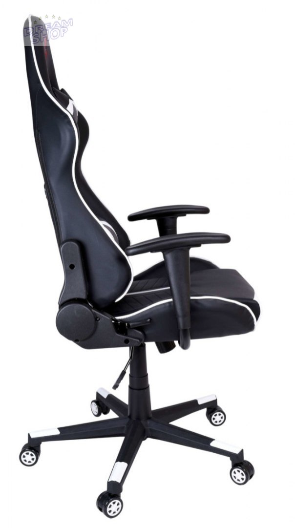 Fotel gamingowy biurowy SHADOW GAMER czarno-biały Fotel gamingowy biurowy SHADOW GAMER czarno-biały
