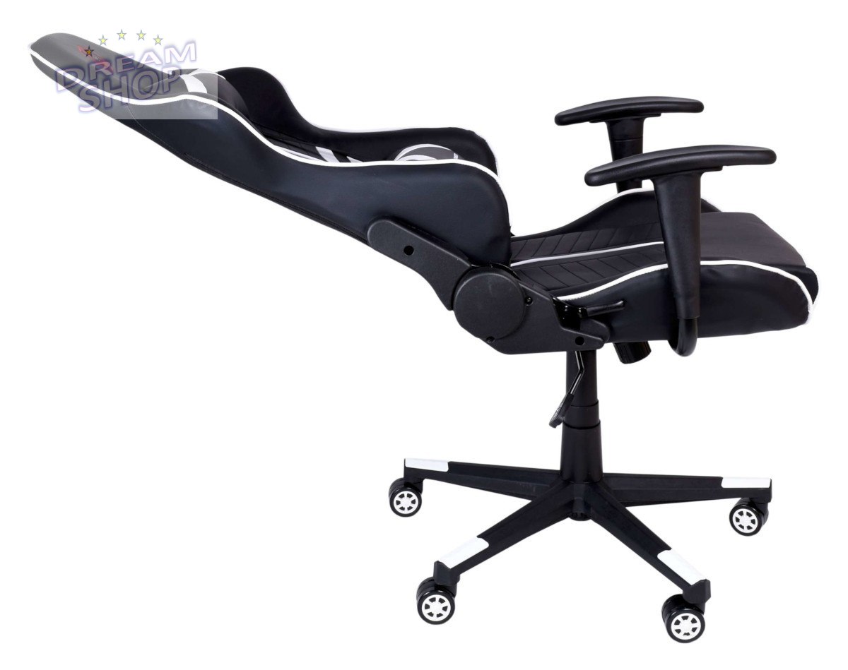 Fotel gamingowy biurowy SHADOW GAMER czarno-biały Fotel gamingowy biurowy SHADOW GAMER czarno-biały