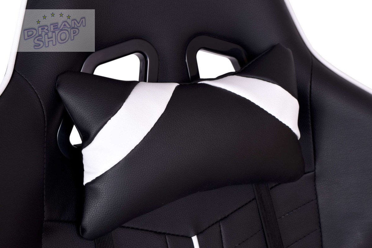 Fotel gamingowy biurowy SHADOW GAMER czarno-biały Fotel gamingowy biurowy SHADOW GAMER czarno-biały