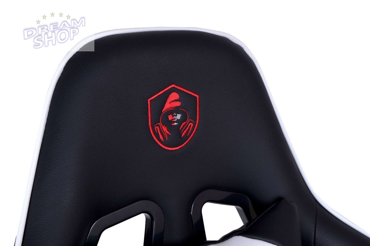 Fotel gamingowy biurowy SHADOW GAMER czarno-biały Fotel gamingowy biurowy SHADOW GAMER czarno-biały