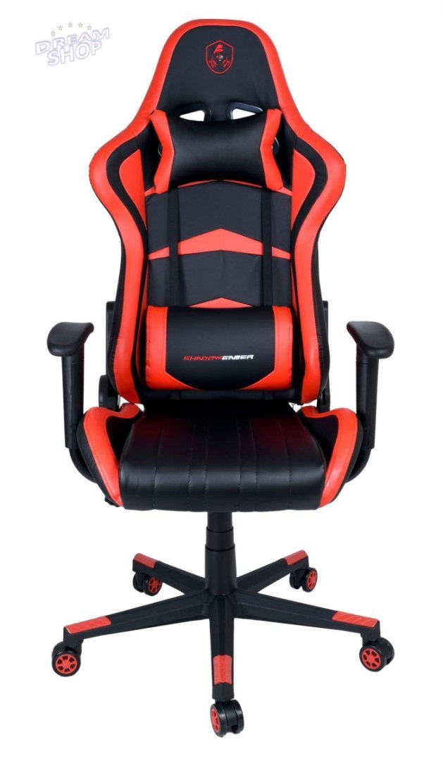 Fotel gamingowy biurowy SHADOW GAMER czarno-czerwony Fotel gamingowy biurowy SHADOW GAMER czarno-czerwony