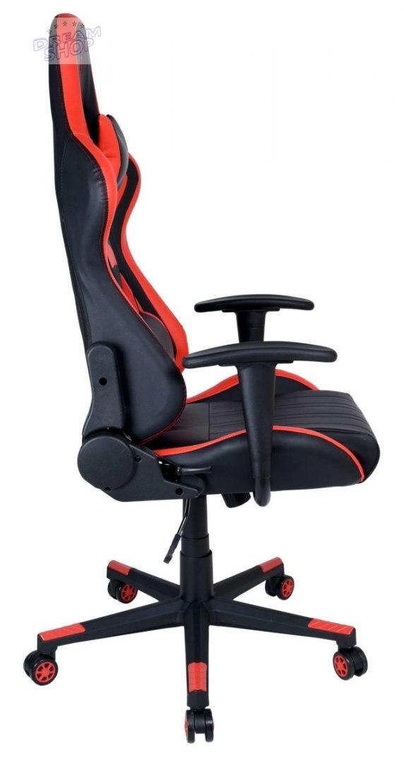 Fotel gamingowy biurowy SHADOW GAMER czarno-czerwony