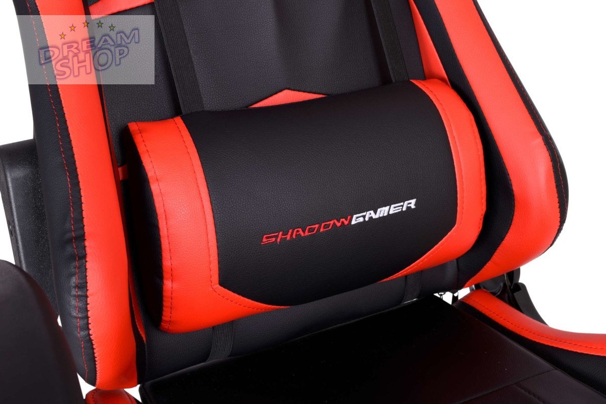 Fotel gamingowy biurowy SHADOW GAMER czarno-czerwony Fotel gamingowy biurowy SHADOW GAMER czarno-czerwony