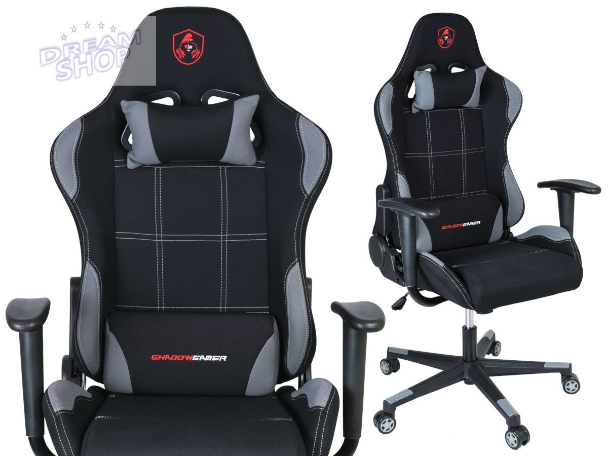 Fotel gamingowy biurowy SHADOW GAMER czarno-szary Fotel gamingowy biurowy SHADOW GAMER czarno-szary