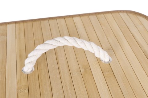 Kosz bambusowy na pranie 72L 1 komorowy naturalny