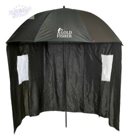 Parasol wędkarski z osłoną URAL ciemno-zielony