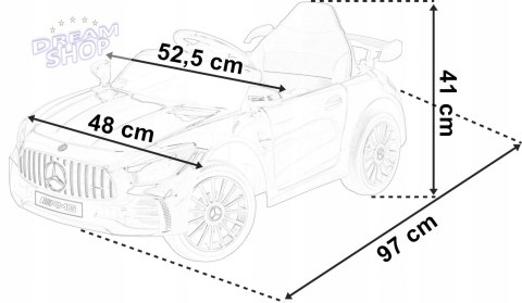 Samochodzik MERCEDES AMG GTR czarny Samochodzik MERCEDES AMG GTR czarny